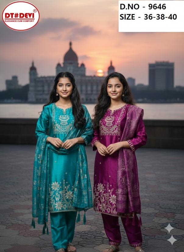 dt devi 9646 roman glass wholesale suit in surat