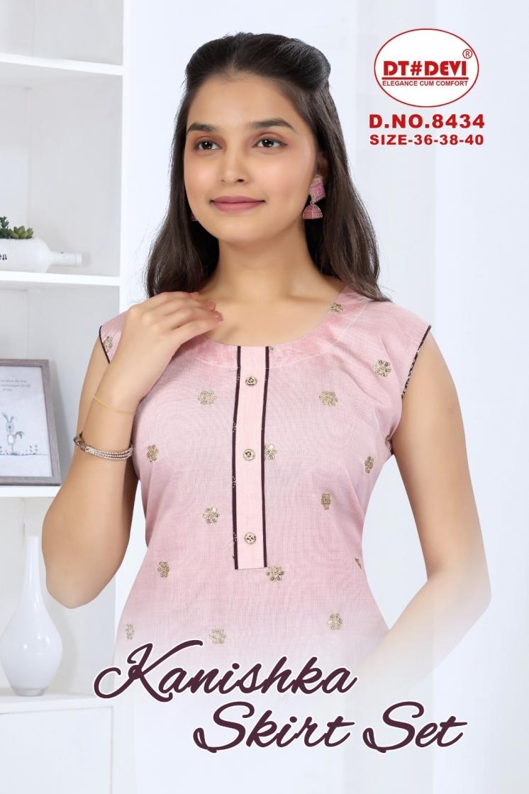 dt devi kanishka skirt set 8434 silk kids readymade combo dress