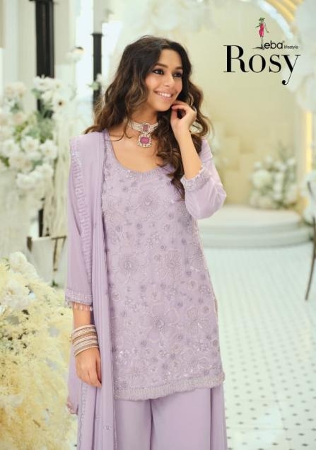 eba lifestyle rosy real georgette wholesale suit in surat