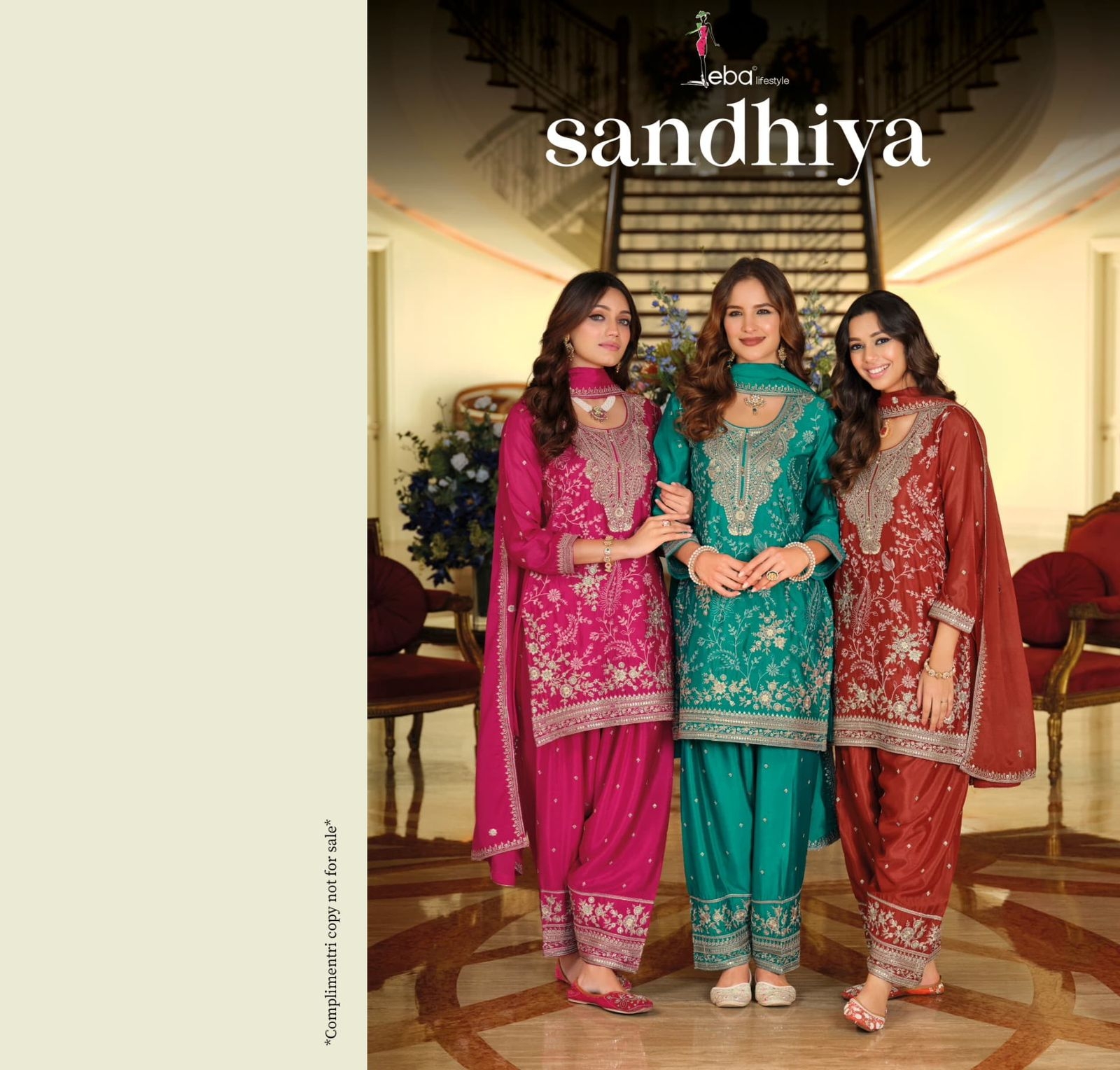eba lifestyle sandhiya series 2393-2395 hevey Chinon wholesale suit 