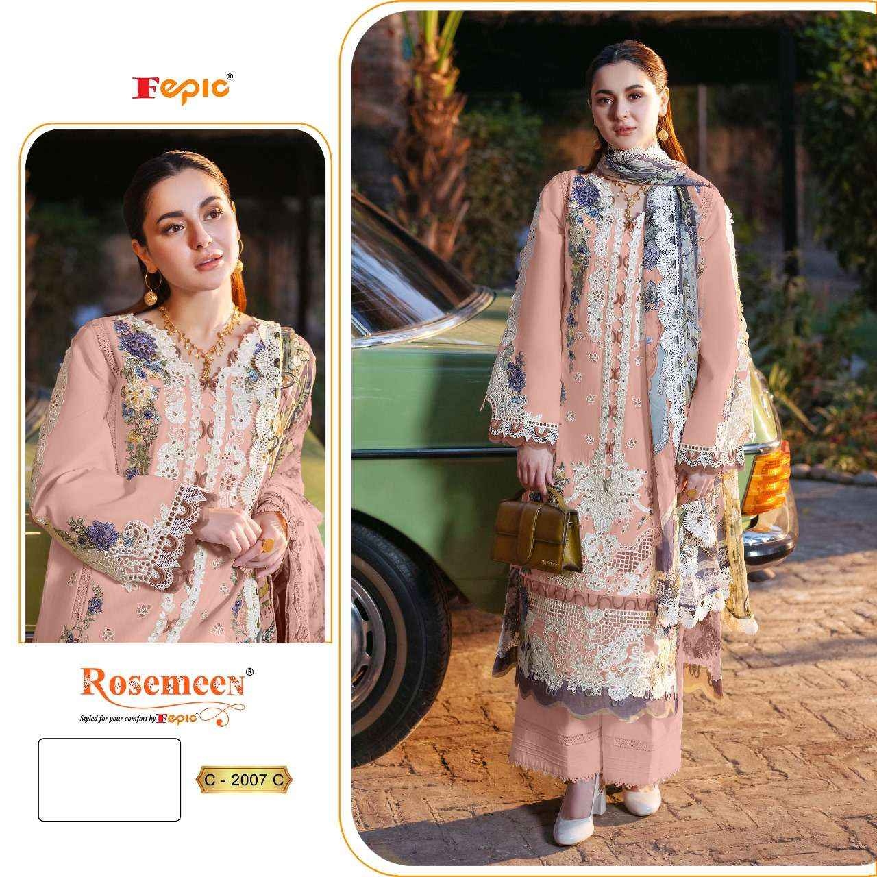 Fepic Rosemeen C- 2007 Cambric Cotton wholesale suit in surat