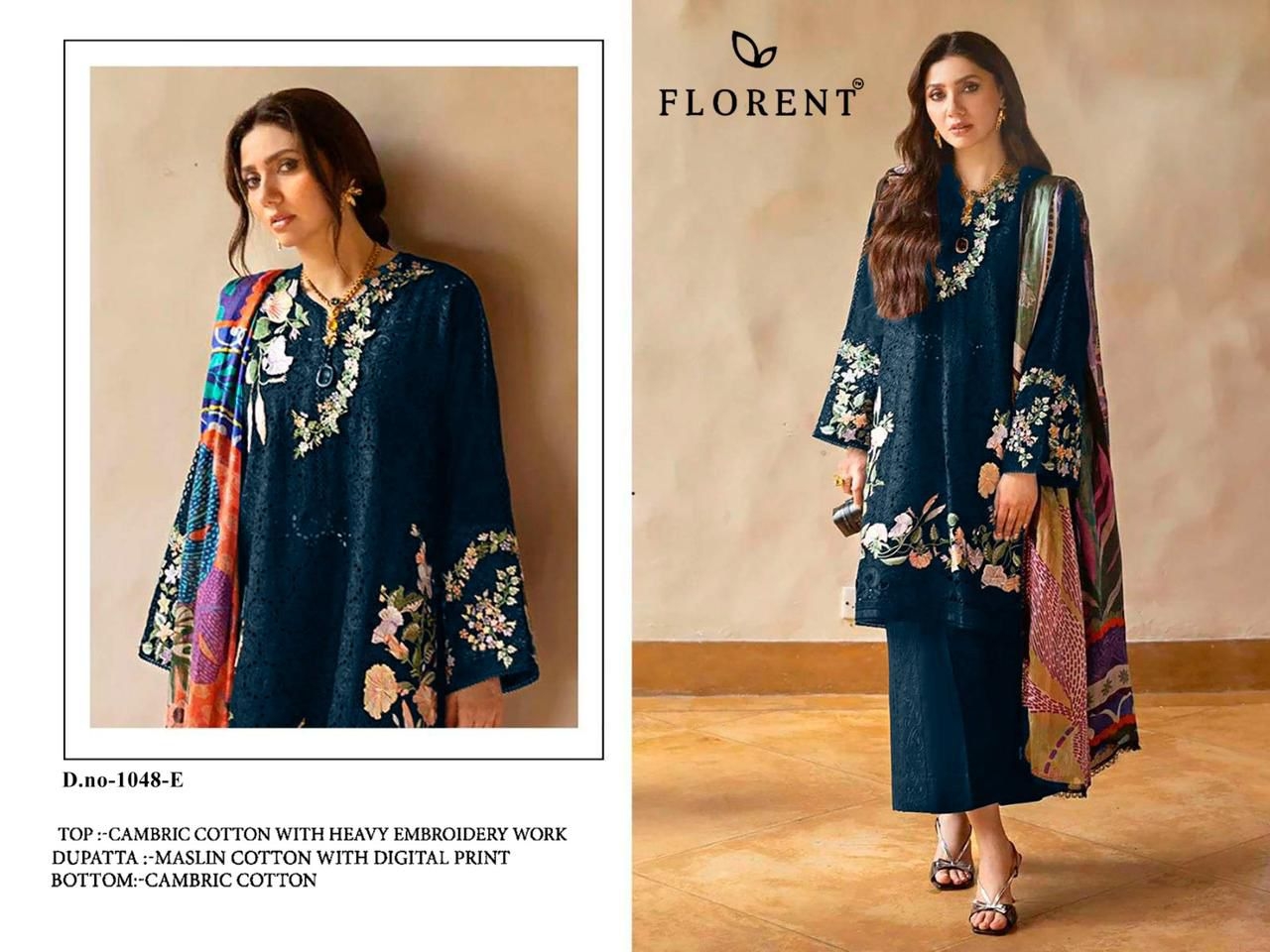 FLORENT 1048 CAMBRIC COTTON designer suit at wholesale price in surat 