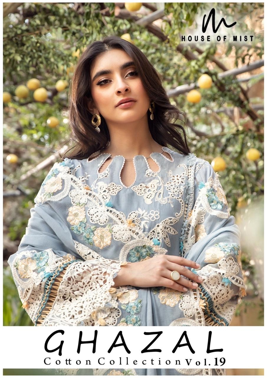 Ghazal Karachi Vol-19 series 181-186  Pure Cotton wholesale suit 