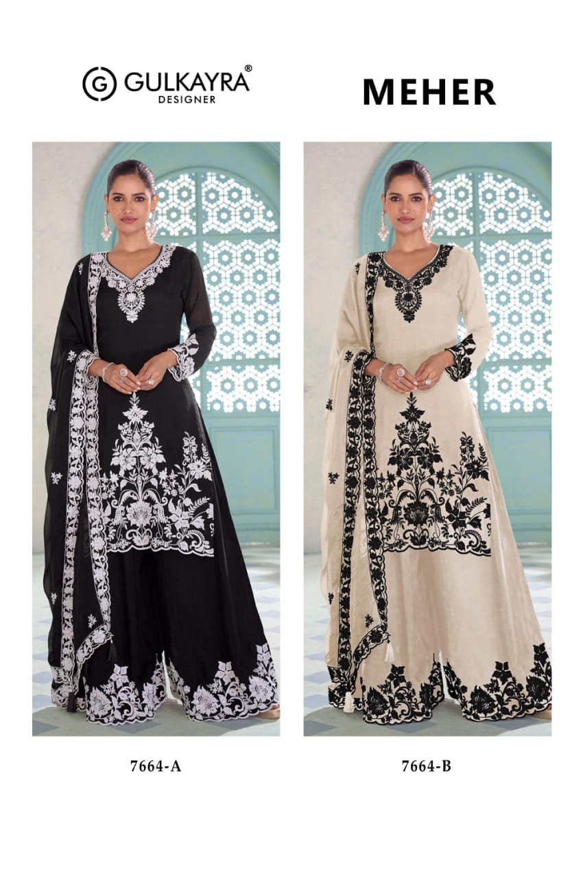 gulkayra meher Real Chinon wholesale suit in surat