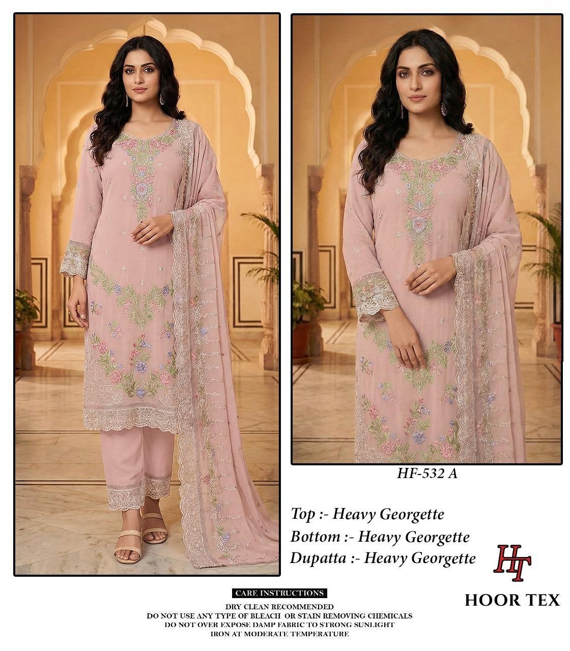 Hoor Tex HF-532 A To D  Heavy Georgette wholesale suit in surat 