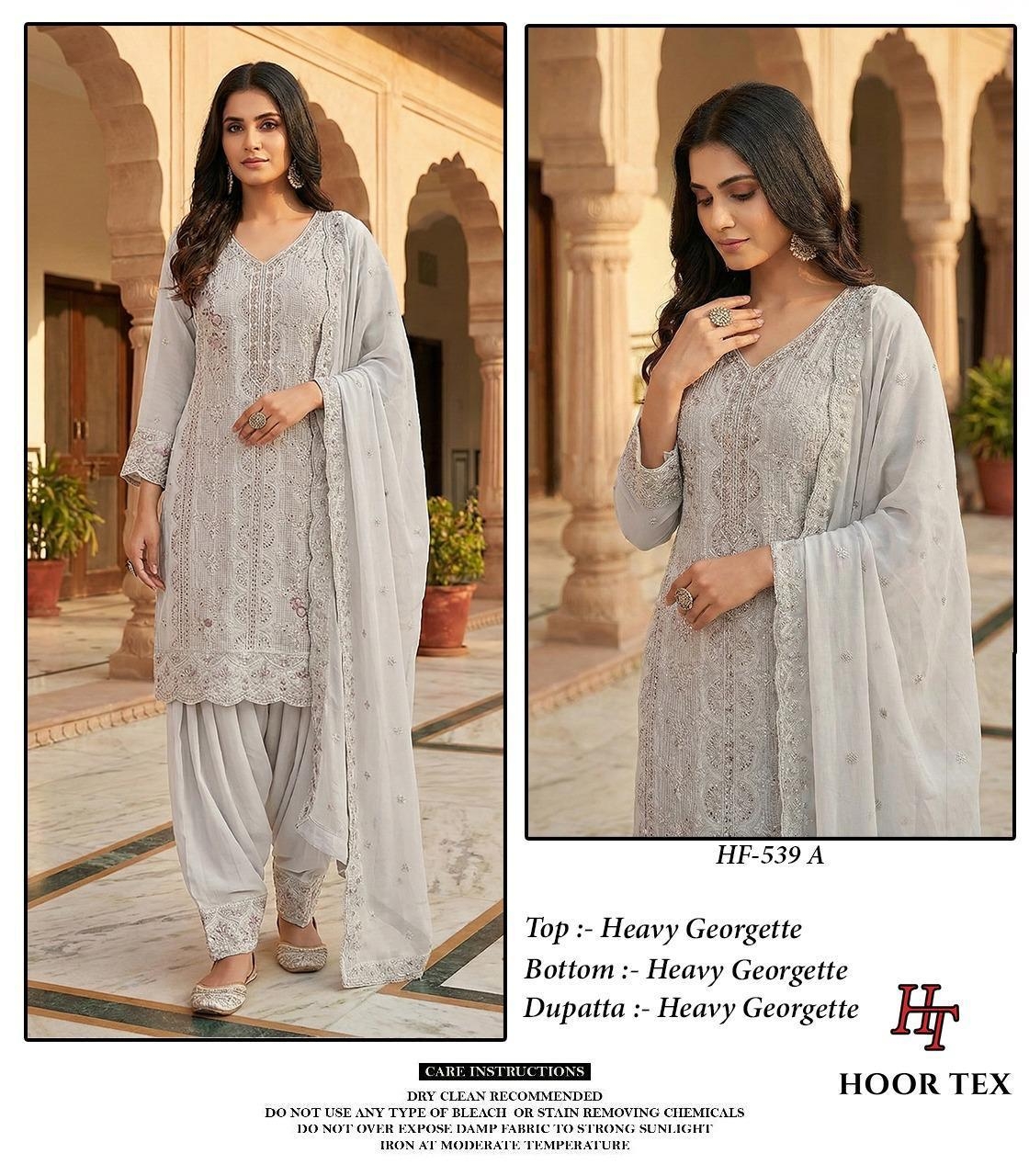 Hoor Tex HF-539 A To D Heavy Fox Georgette  wholesale suit in surat 