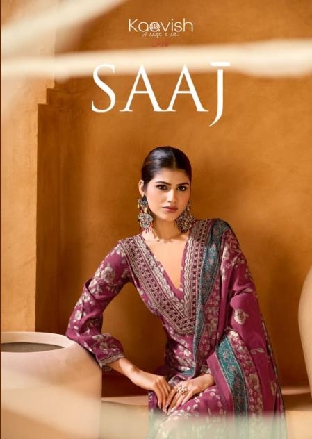 kaavish saaj series 2031-2036 modal silk wholesale suit 