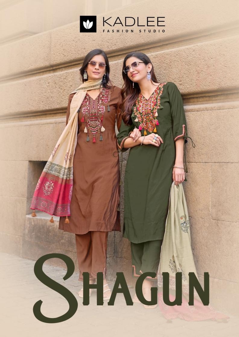 kadlee shagun series 3001-3004 rasian silk wholesale suit in surat