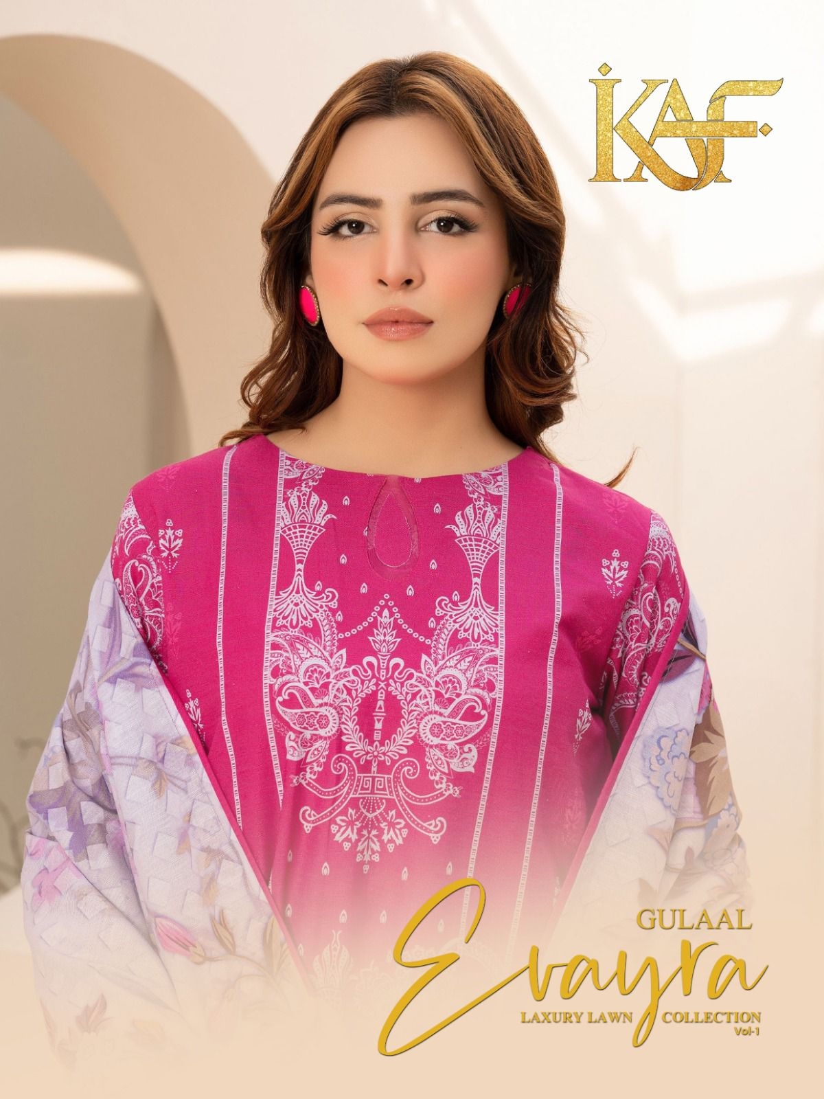 Kaf Gulaal Evaya Vol- 1 series 1001-1006 Heavy Cotton wholesale suit 