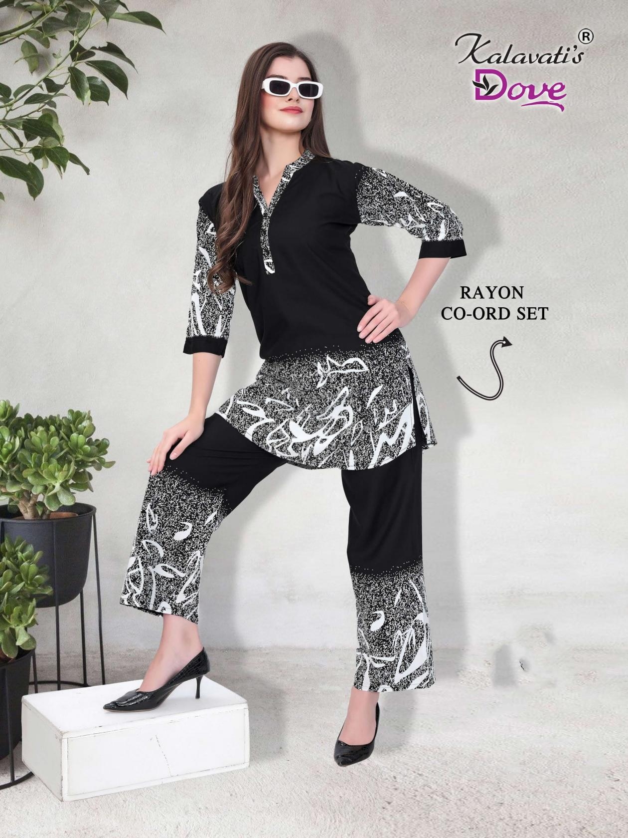 kalavati vol b fancy rayon classic full stitch co-ord sets