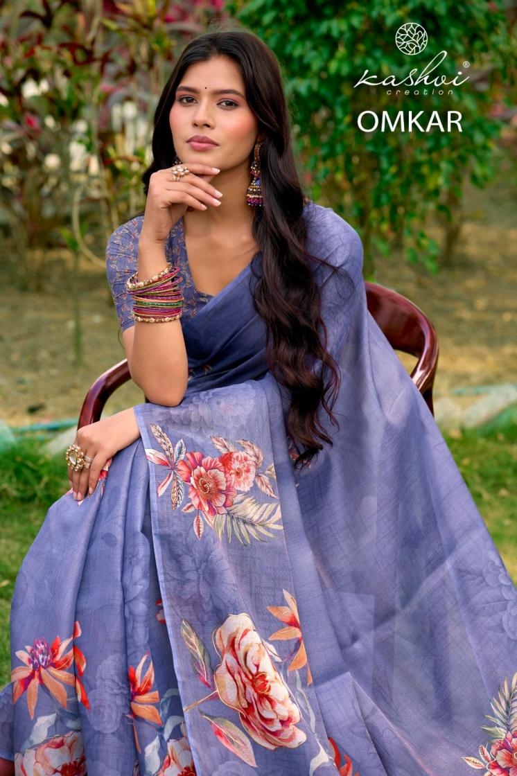 kashvi creation omkar series 101-108 erode silk wholesale saree
