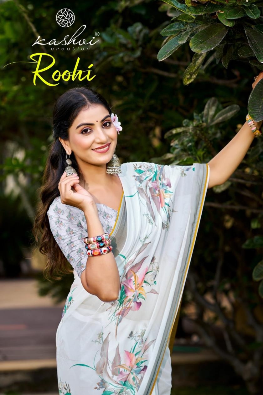 kashvi creation roohi series 101-108 fancy raga sarees wholesale in surat