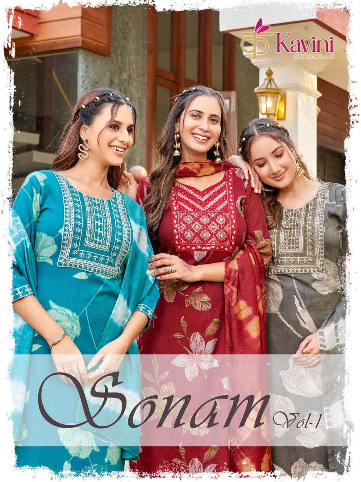 kavini sonam vol 1 capsule print wholesale readymade suit in surat
