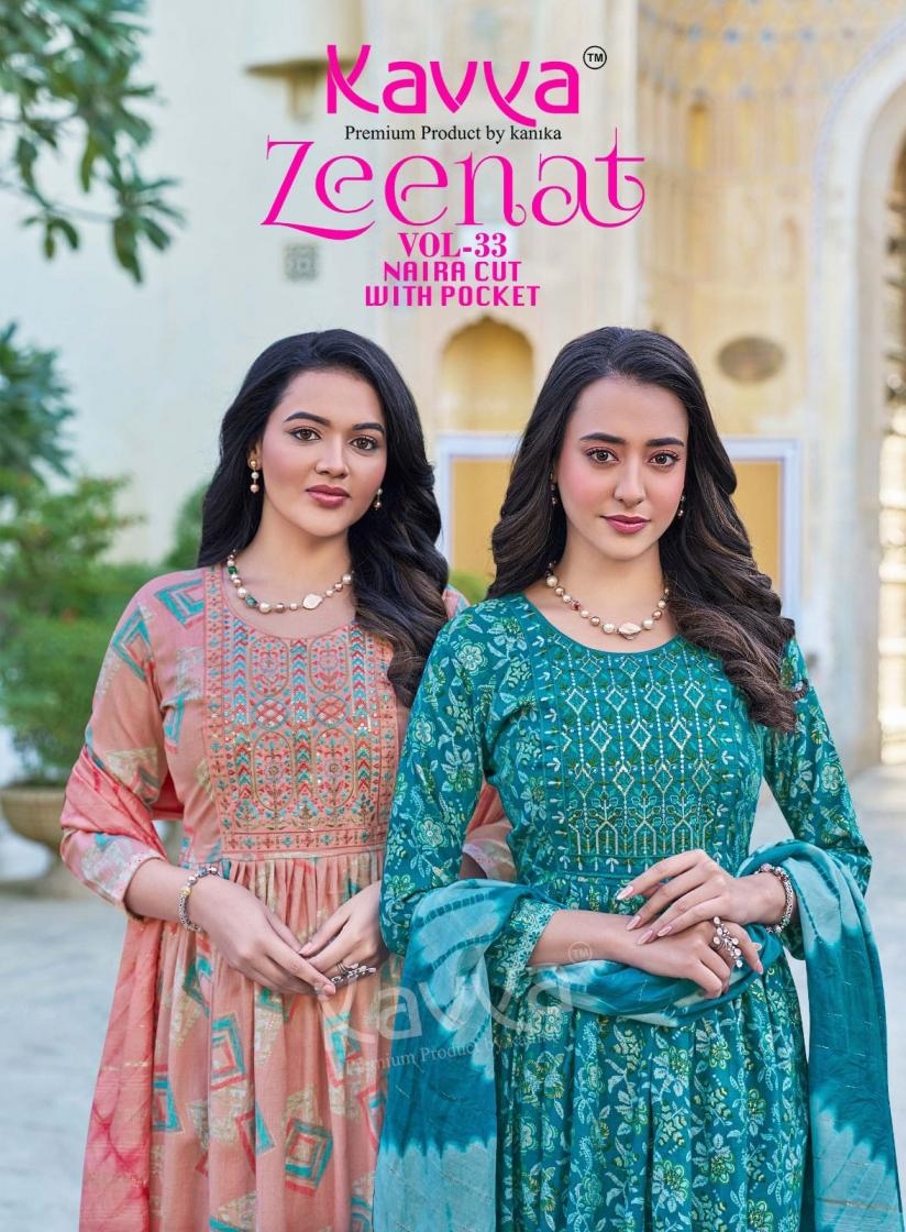 kavya zeenat vol 33 series 33001-33010 Capsule wholesale suit