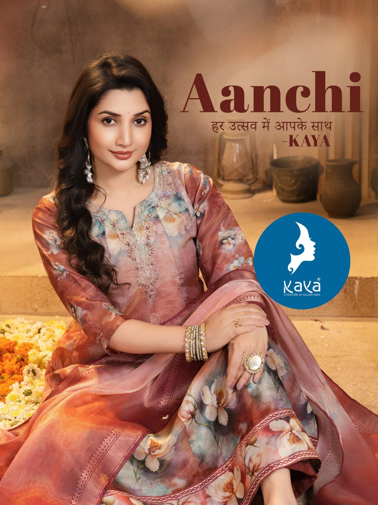 kaya aanchi series 01-06 tissue shimmer wholesale suit