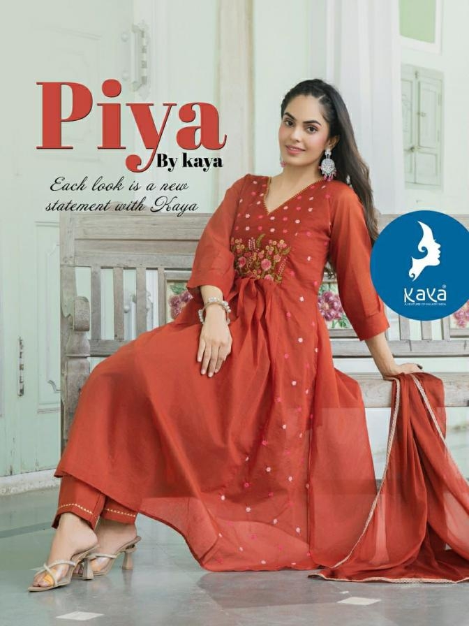 kaya piya series 01-06 mul chanderi anarkali wholesale suit