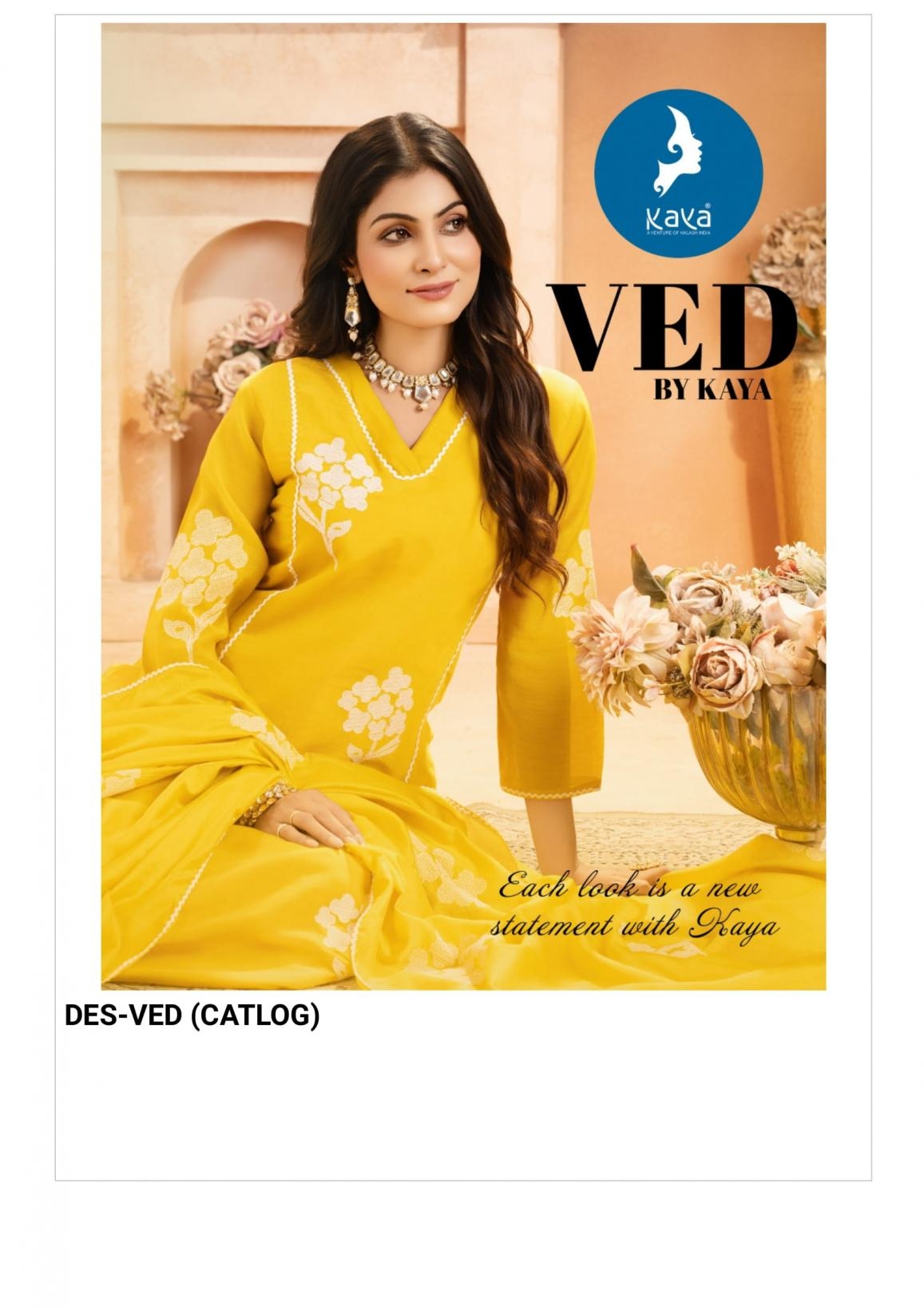 kaya ved series 01-06 mul chanderi wholesale readymade suit 