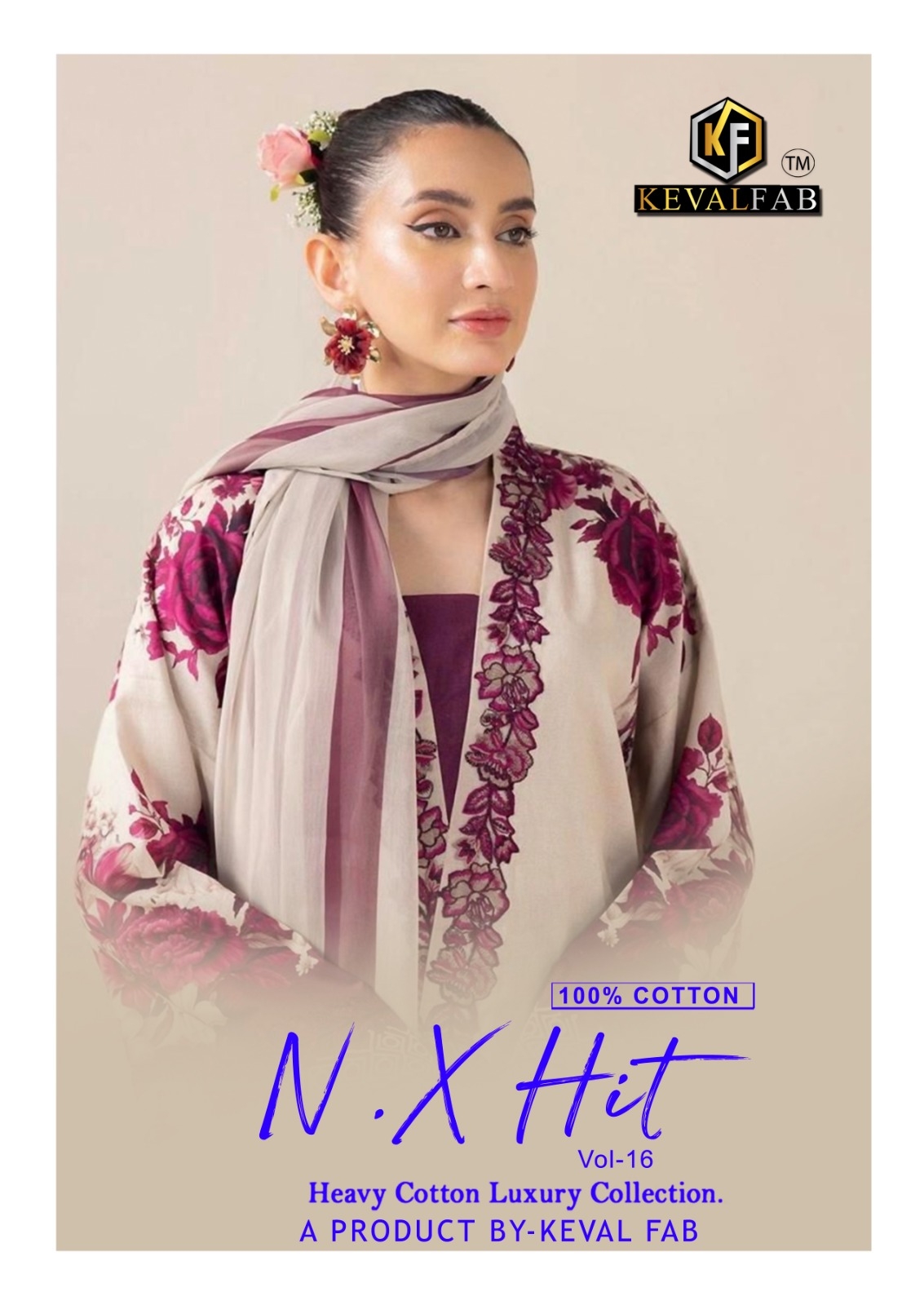Keval Fab nx Hit Vol- 16 series 16001-16006 COTTON wholesale suit