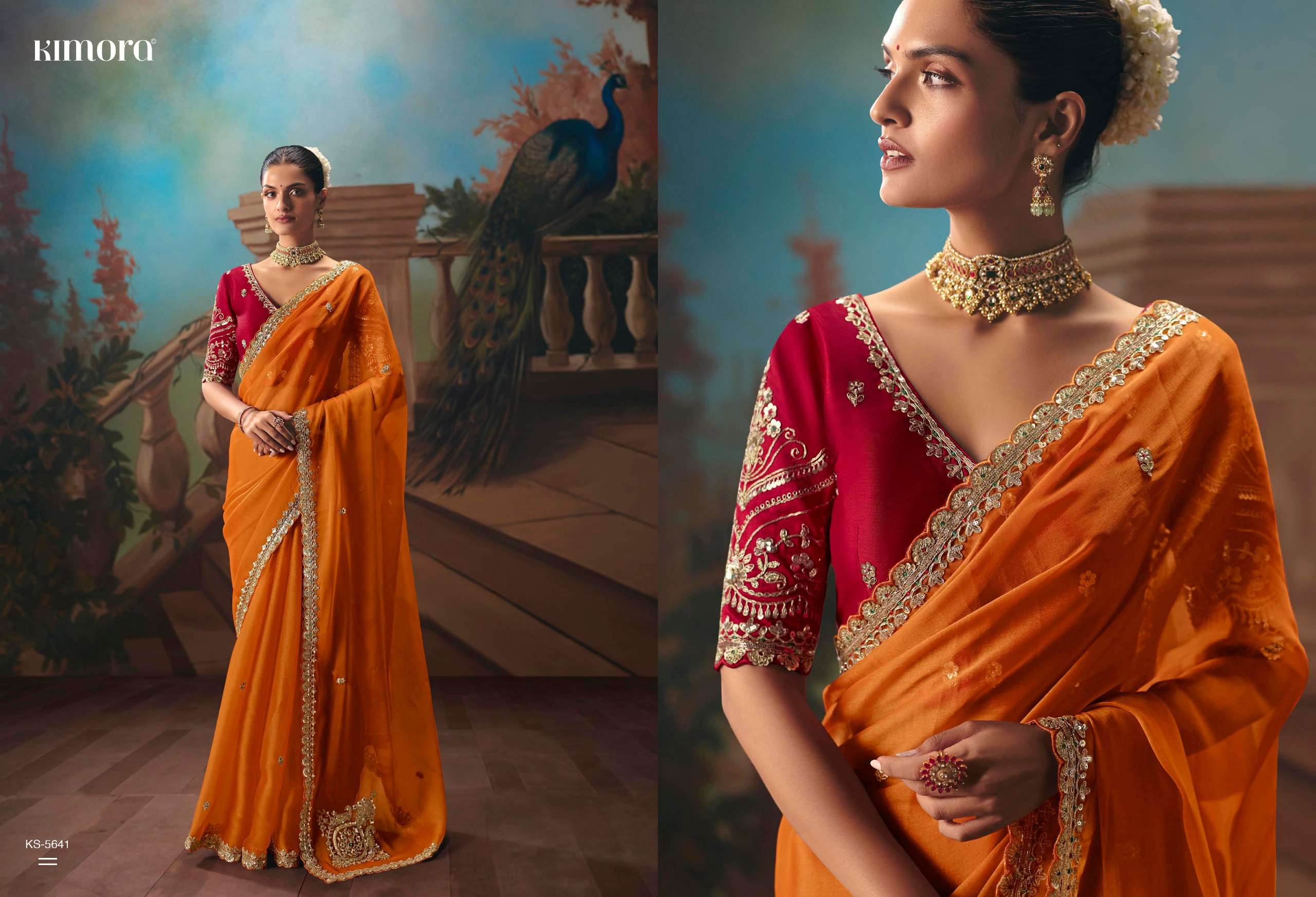 Kimora Kajal Vol -18  Fancy Fabric With Sequins wholesale saree 