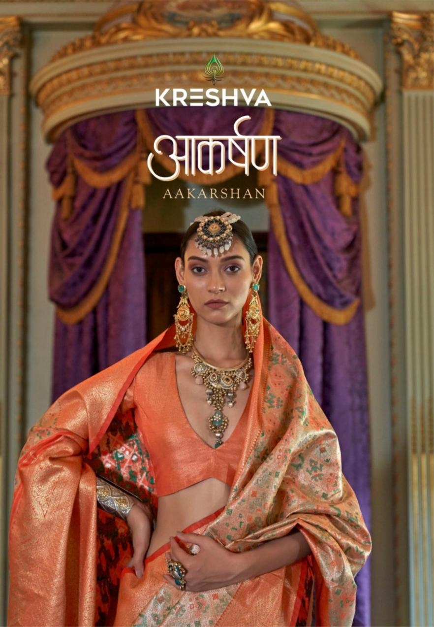 kreshva aakarshan series 4429-4434 tissue wholesale saree in surat