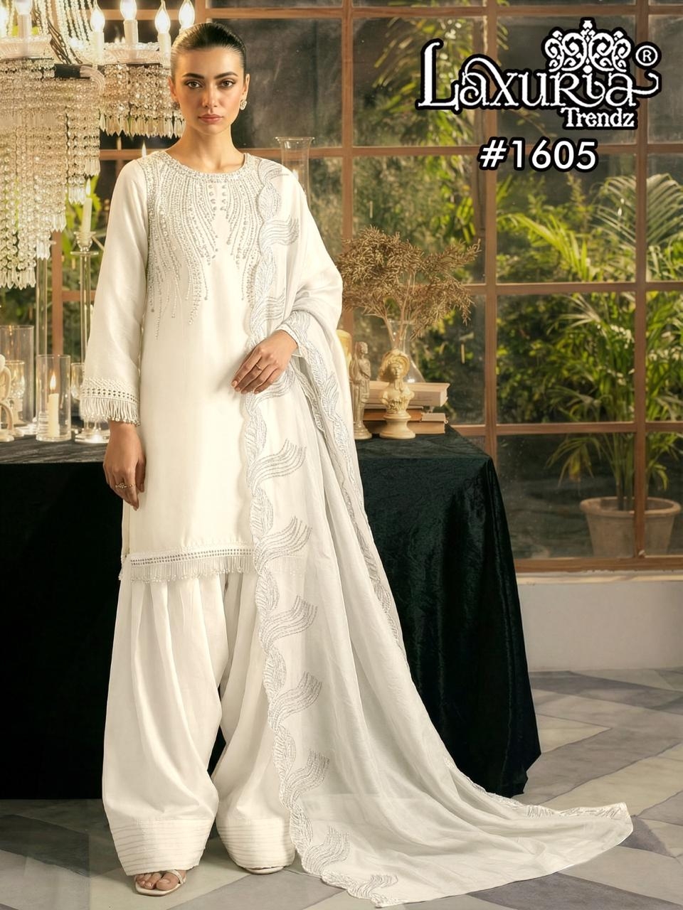 Laxuria Trendz 1605 Satin wholesale suit in surat