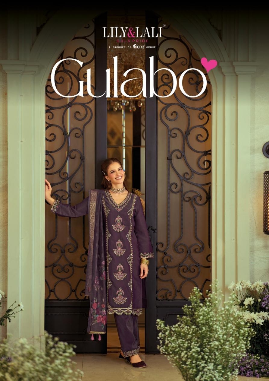 lily & lali gulabo series 29401-29404 SHIMMER VISCOSE SILK wholesale suit 