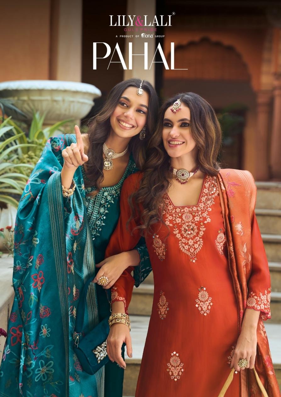 lily & lali pahal series 30201-30204 viscose silk wholesale suit 