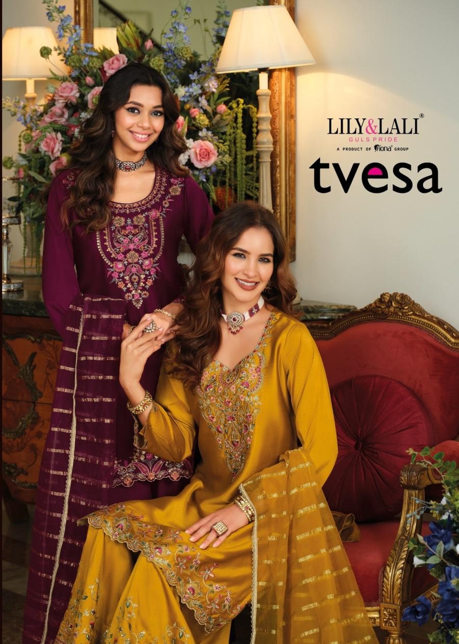 lily & lali tvesa series 30401-30404 silk wholesale readymade suit in surat 