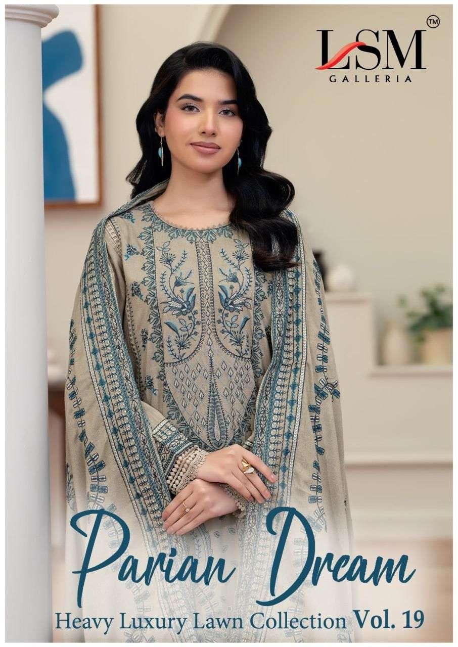 Lsm Parian Dream Vol – 19 series 1901-1906 Pure Heavy Lawn Print wholesale suit 