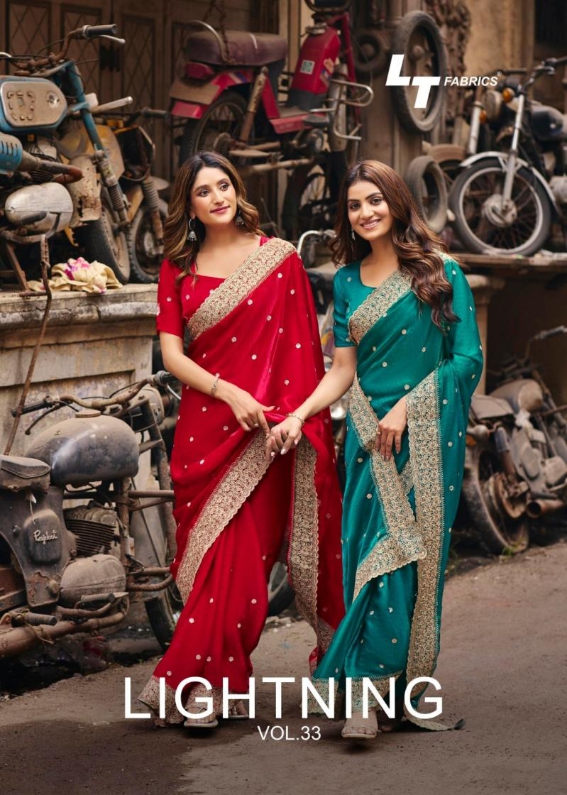 lt fashion lightning vol 33 series 3301-3306 silk wholesale saree