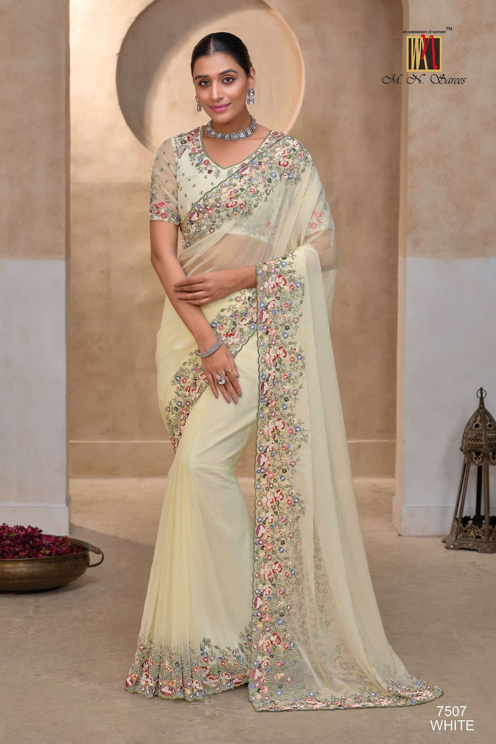 M.N Mn 7500 Designer Saree wholesale in surat