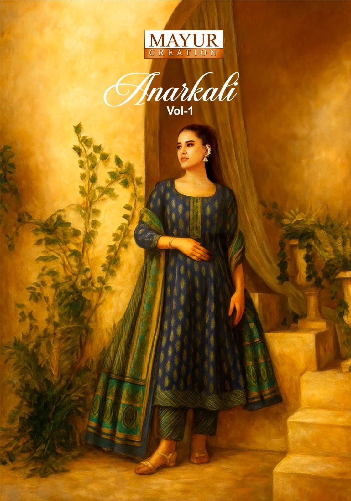 Mayur Anarkali Vol-1 series 1001-1008 Cotton wholesale readymade suit 