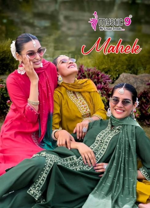 mystic9 mahek vol 2 series 2001-2008 roman silk wholesale suit in surat