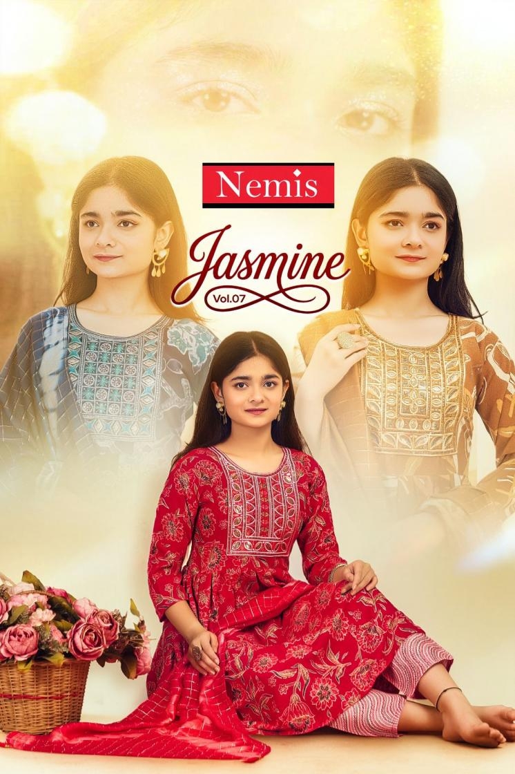 nemis jasmine vol 7 series 7001-7008 capsule foil print wholesale suit 