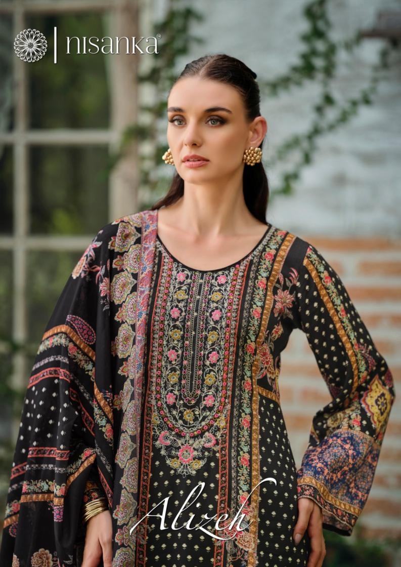 nisanka alizeh series 1001-1004 lawn cotton wholesale suit 