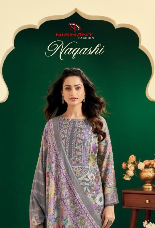 nishant fashion nagashi series 123001-123006 viscose simer muslin wholesale suit 