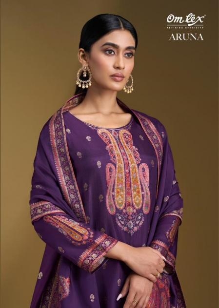 omtex aruna series 11001 russian silk jacquard wholesale suit