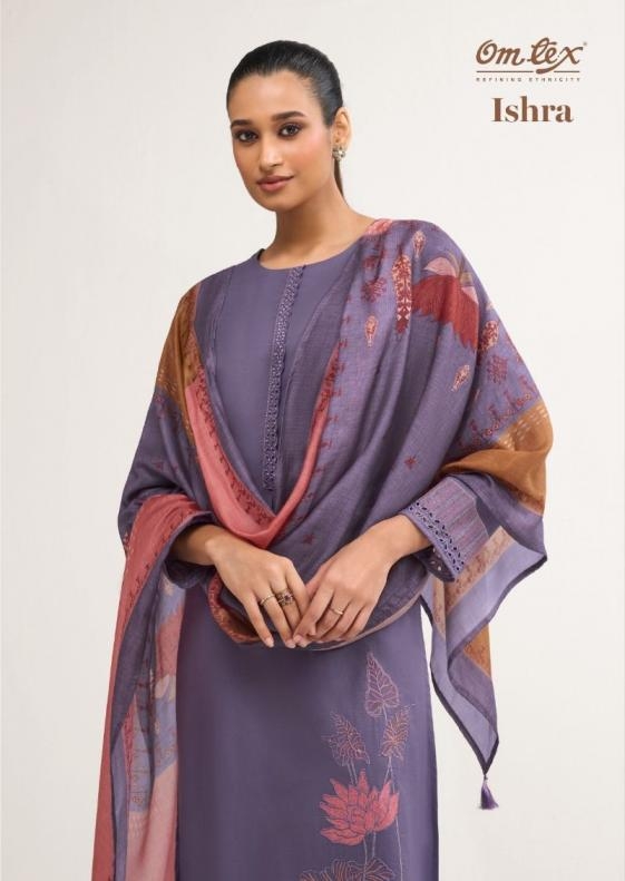 omtex ishra series 13001 lawn cotton wholesale suit in surat 