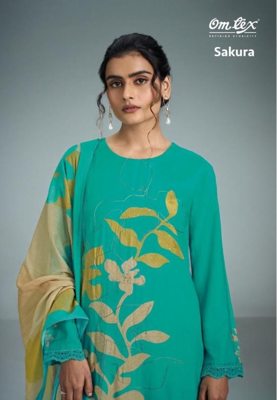 omtex sakura musleen digital wholesale suit in surat
