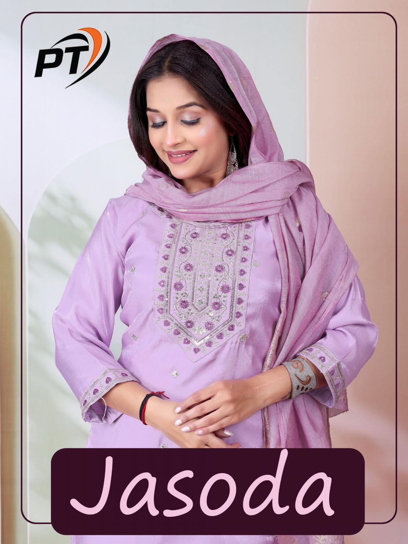 padmavati jasoda series 1001-1008 sartin glash wholesale readymade suit