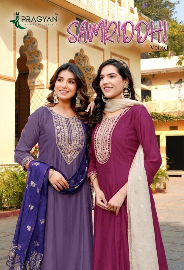 pragyan samriddhi vol 3 series 2001-2006 vichitra anarkali readymade suit 