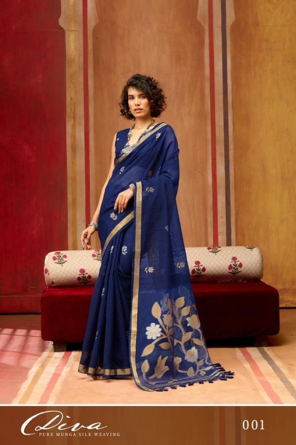 rajtex diva series 001-006 munga silk handloom weaving wholesale saree 