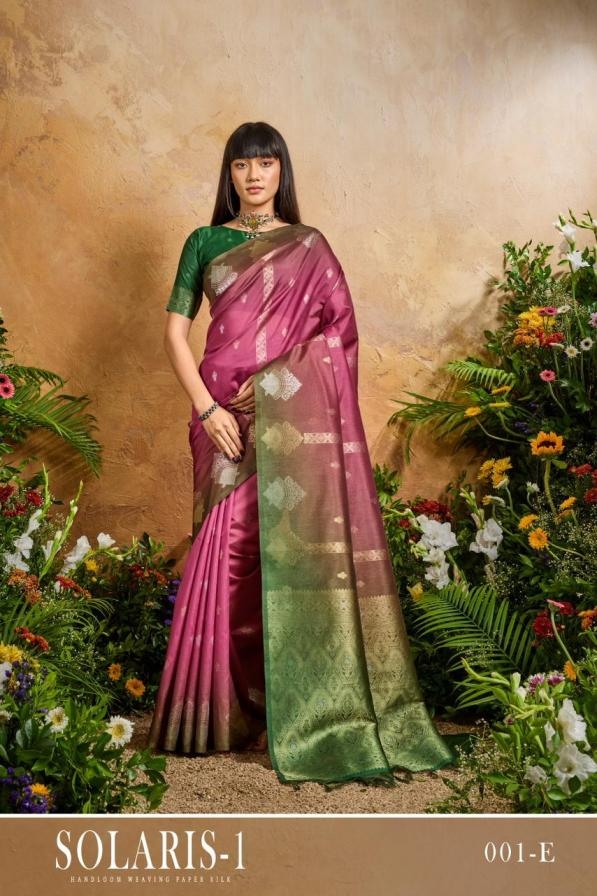 rajtex solaris vol 1 series 001 handloom weaving paper silk wholesale saree