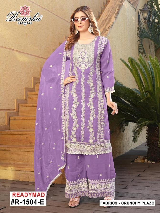 ramsha r 1504 nx CRUNCHY EMBROIDERY wholesale suit 