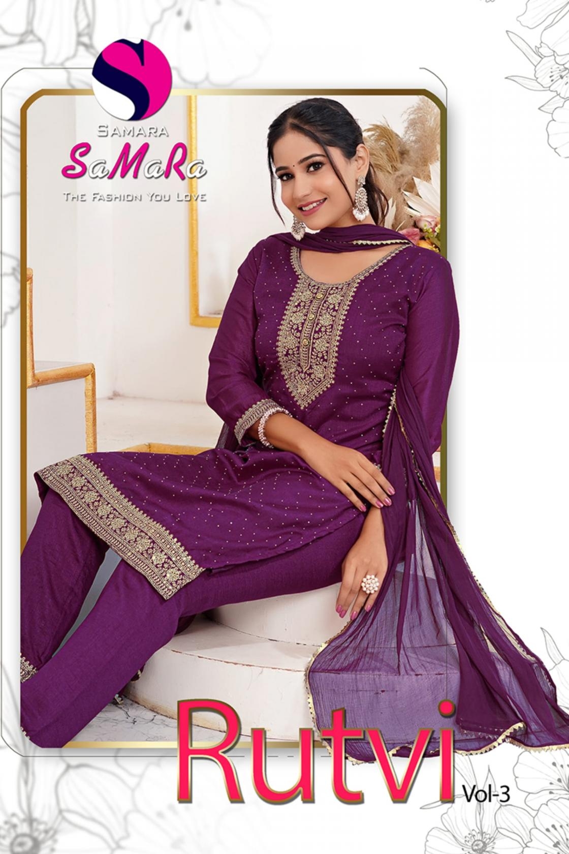 samara rutvi vol 3 series 001-008 vichitra wholesale suit in surat