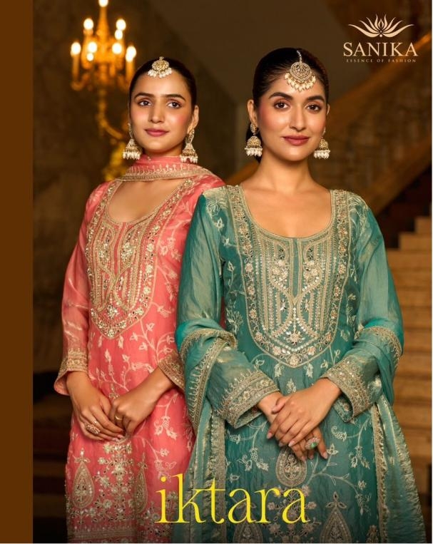 sanika fashion iktara ️series 8801-8804 frendy silk wholesale suit 