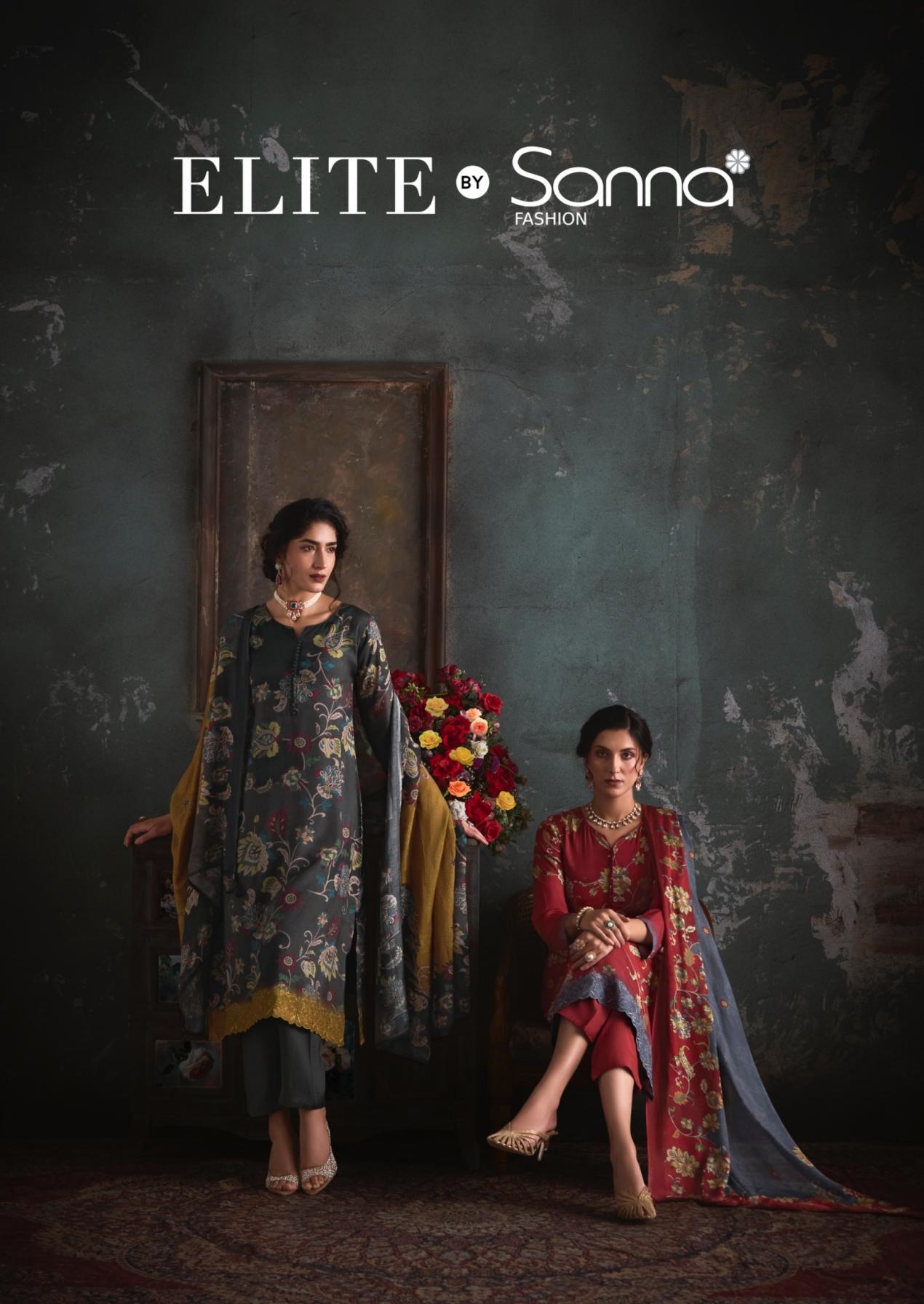 sanna fashion elite series 12101-12106 bemberg muslin wholesale suit 