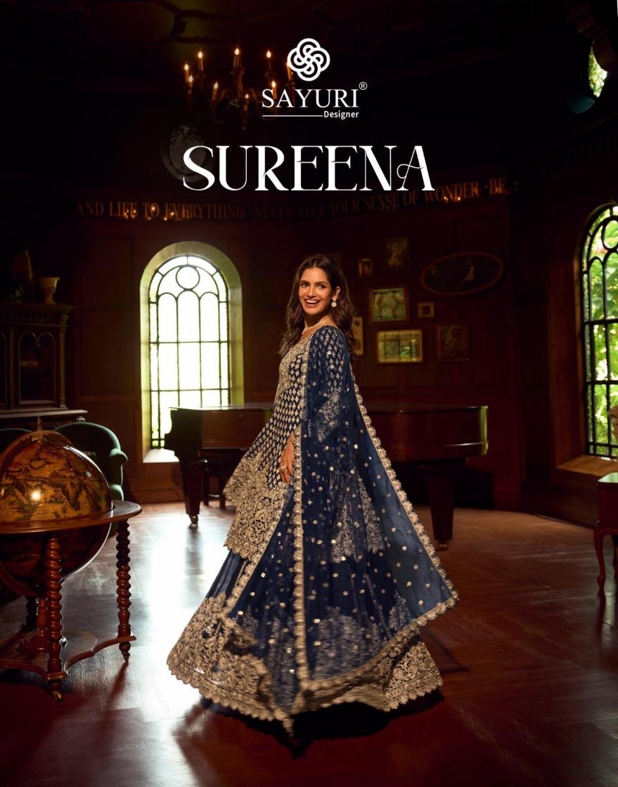 sayuri sureena series 10145-10147 real georgette wholesale suit