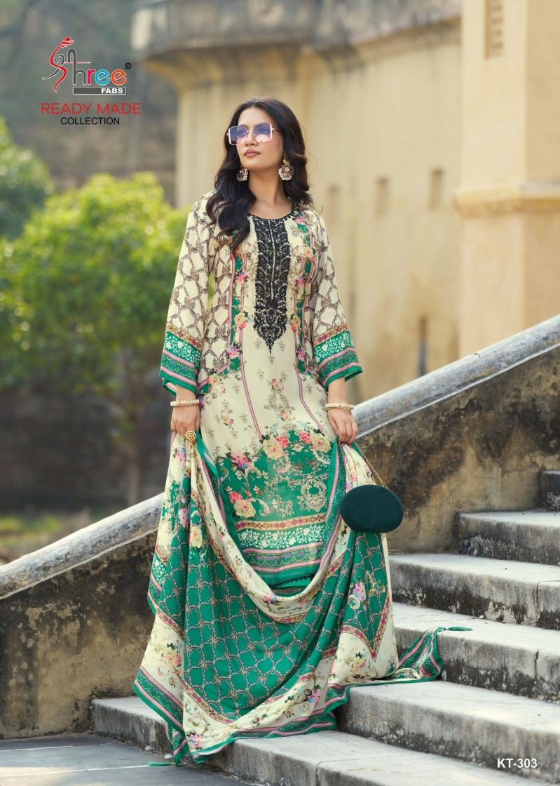 shree fabs kt 303 viscose muslin wholesale suit 