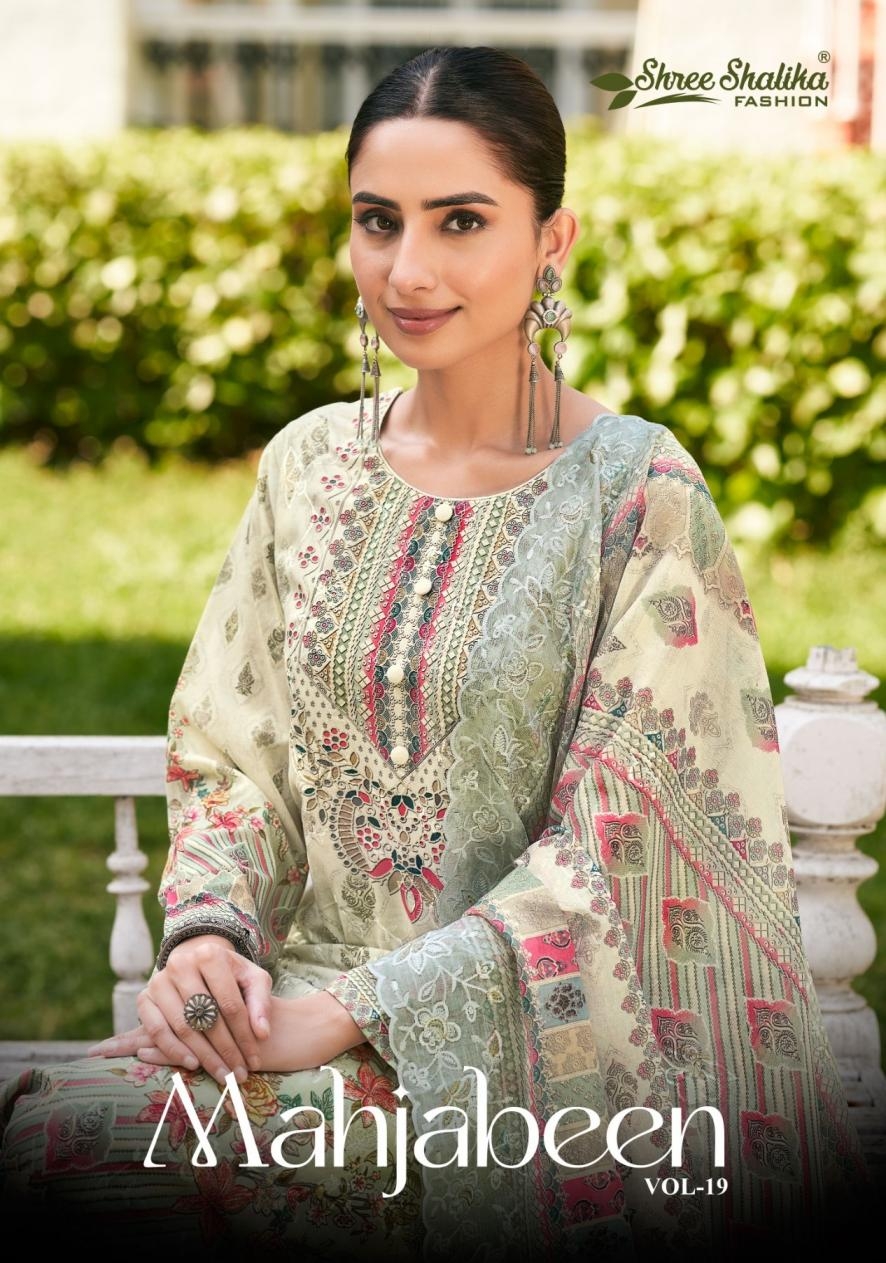 shree shalika mahjabeen vol 19 series 19001-19006 cotton lawn wholesale suit